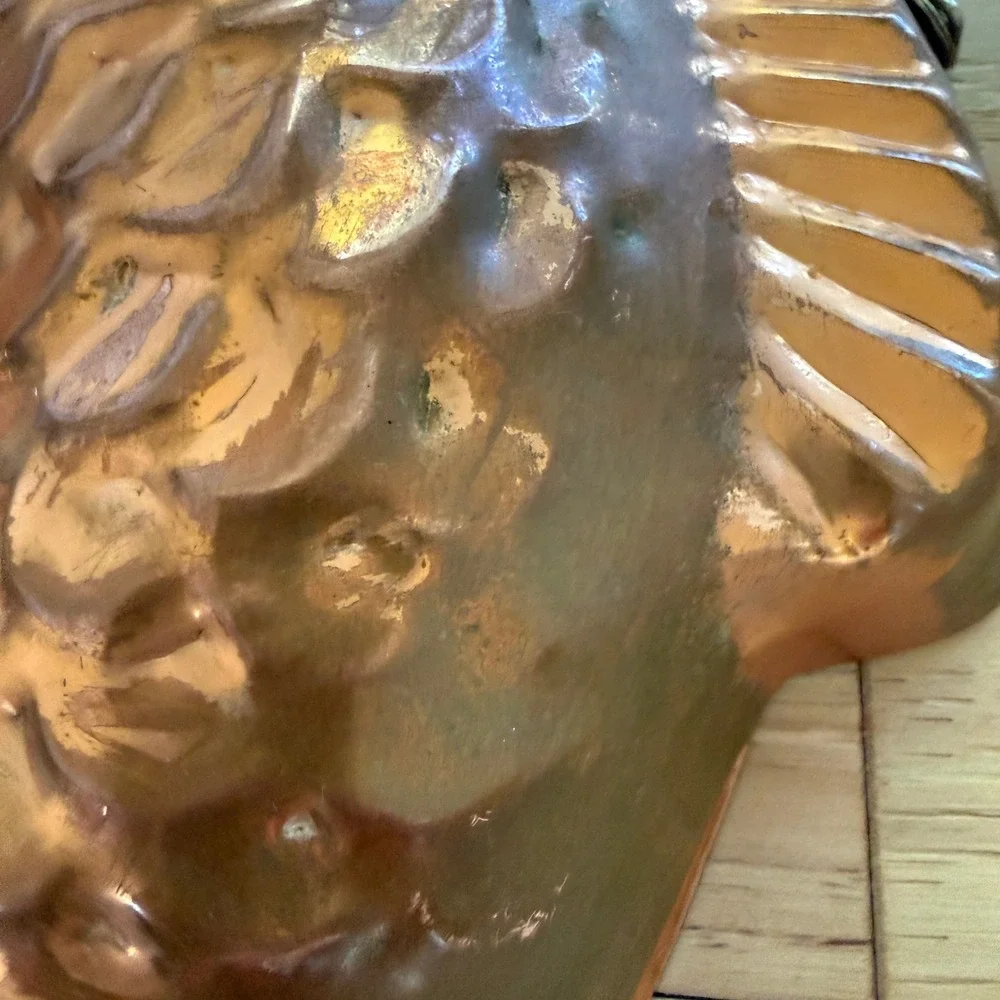 Vintage Copper Molds Set of‎ 3 Copper Fish Grapes Round MCM Kitchen Decor